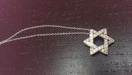 Buy Butterfly Star of David Necklace 14K White Gold, Expandable Star of  David, Jewish Star Diamond Necklace, Solid Gold Magen David Necklace Online  in India - Etsy