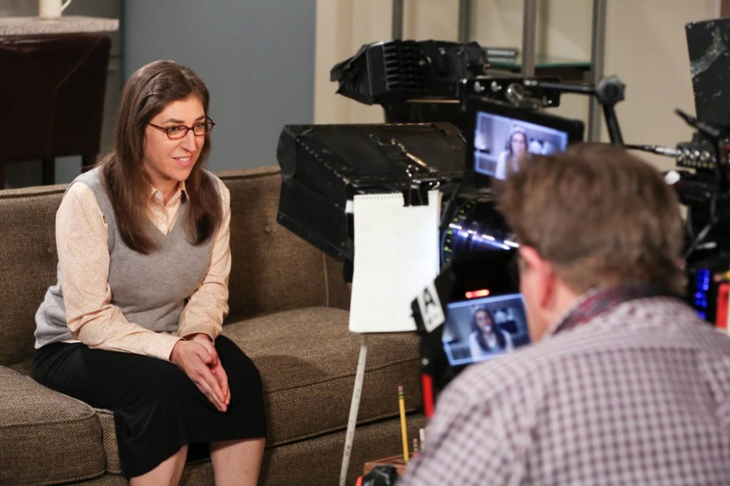 The Long Distance Dissonance Mayim behind the scenes