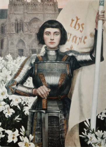 Albert Lynch engraving of Joan of Arc