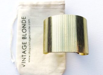 Gold cuff bracelet