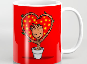 Baby Groot Valentine's mug