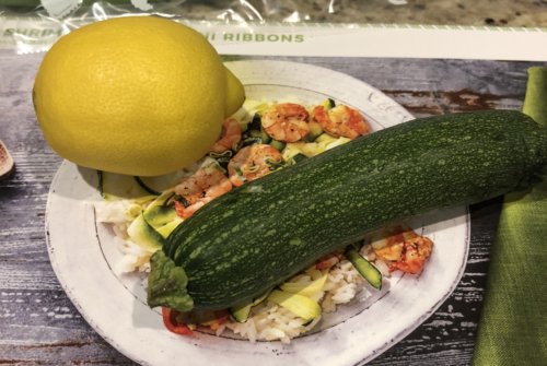 Lemon and small zucchini