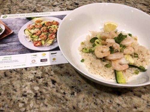 Shrimp and Zucchini Ribbons from HelloFresh