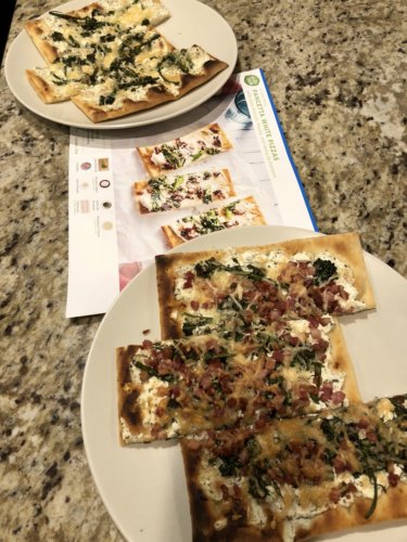 Flatbread pizzas from HelloFresh