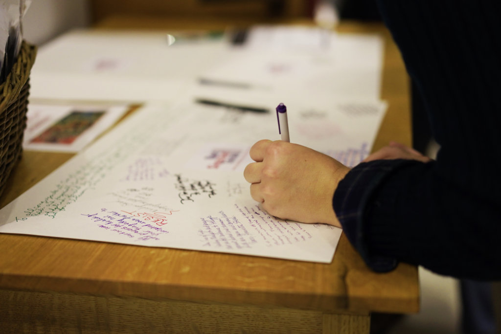 Signing letters for Tree of Life