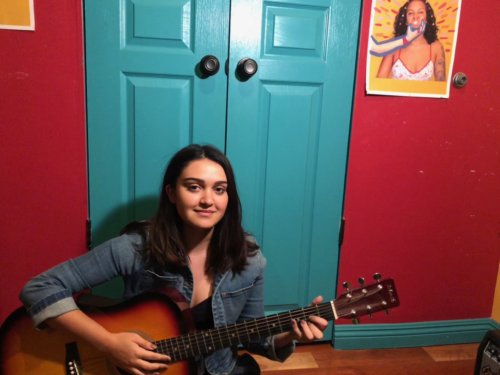 Ariela Barer and guitar