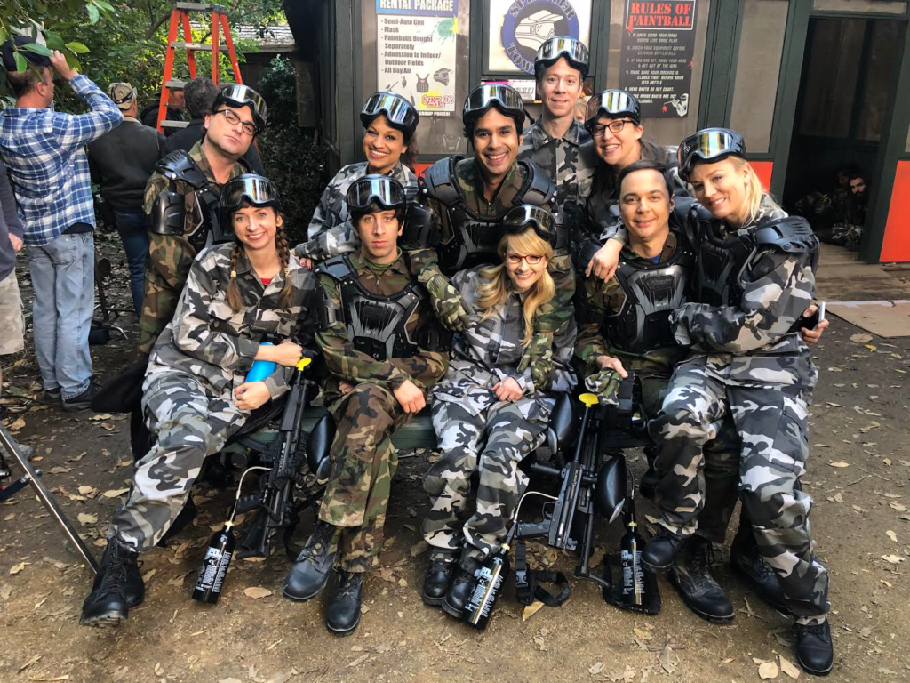 Big Bang Theory cast ready to play paintball