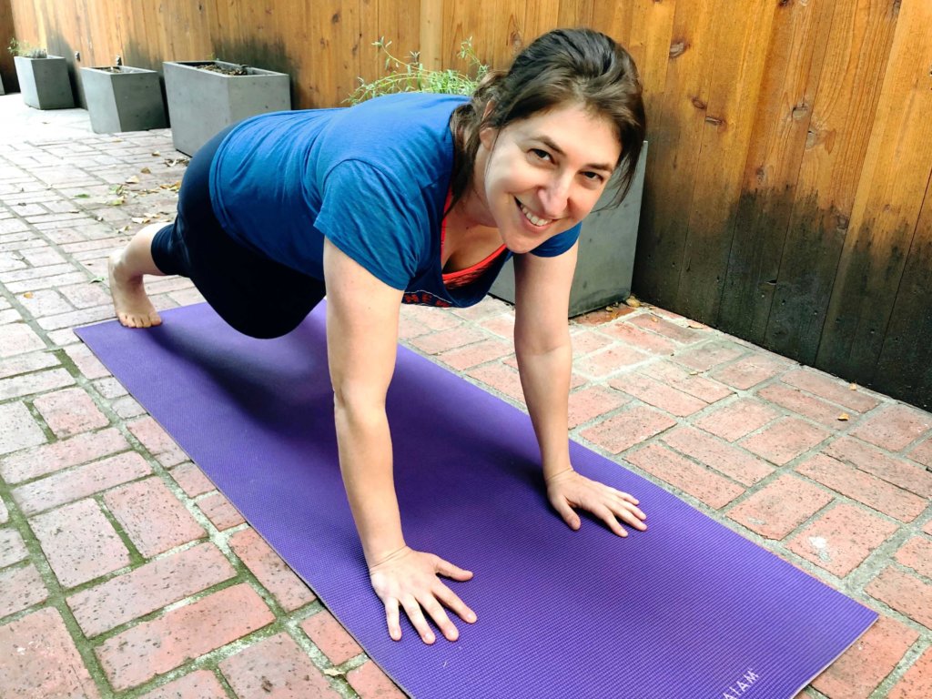 Actress Mayim Bialik practices yoga for its calming results | Grok Nation