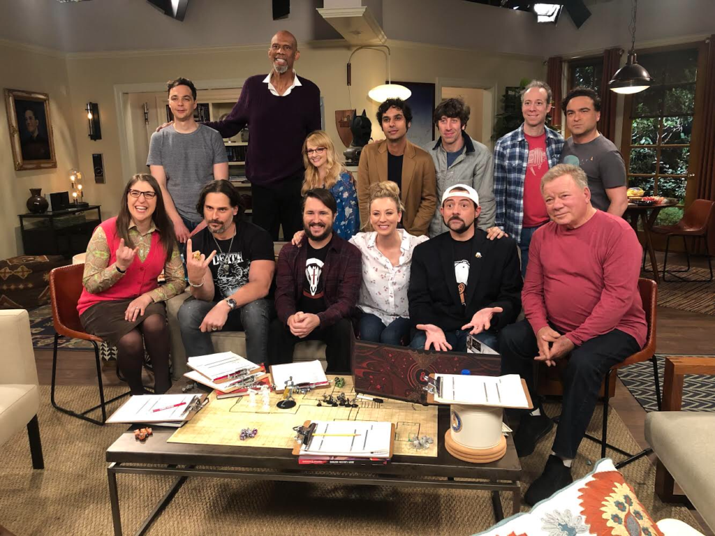 The cast of 'The Big Bang Theory' with season 12 guest stars