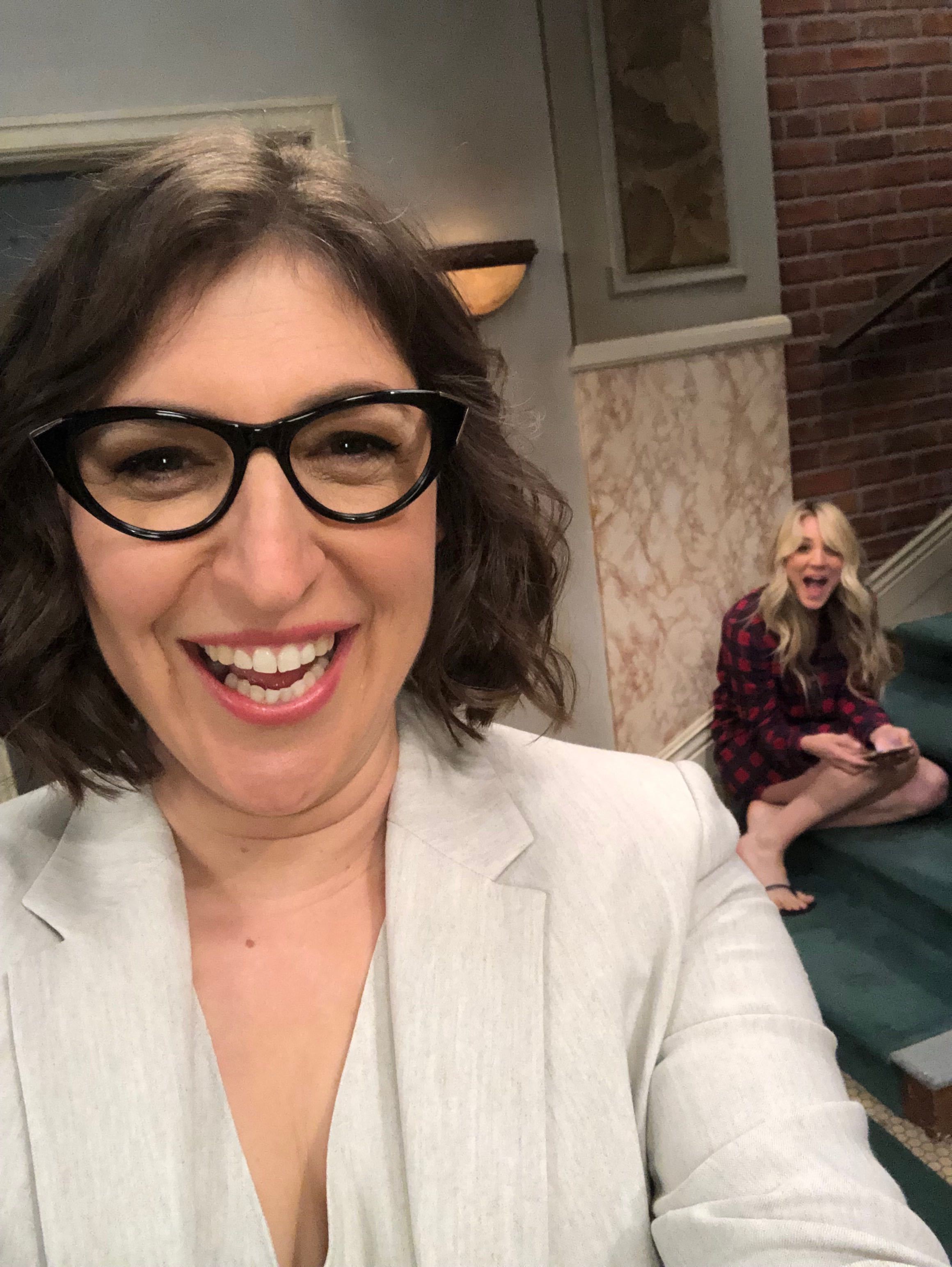 Mayim was excited for Amy's dramatic makeover, and loves her short hair!